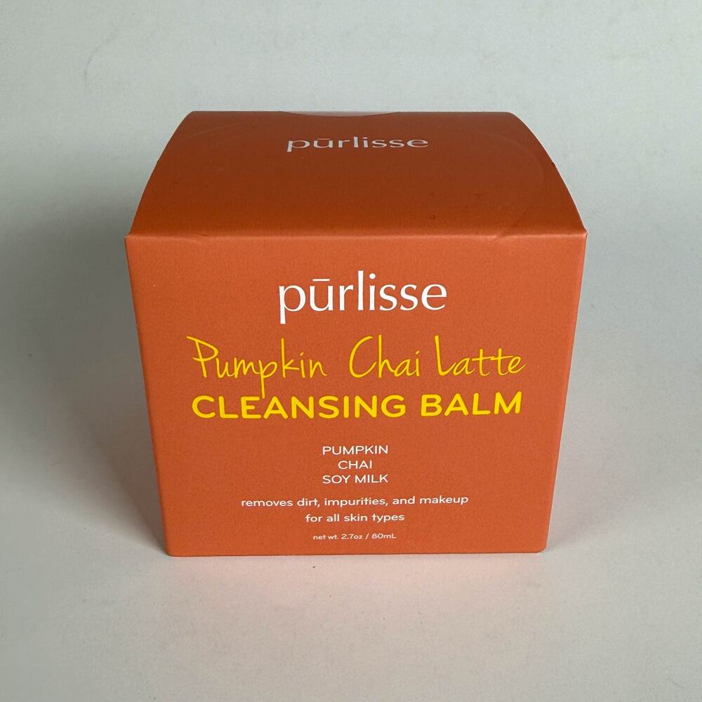 Purlisse Pumpkin Chai Latte Cleansing Balm for all skin types 2.7 oz 80ml